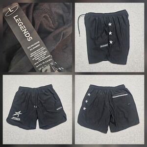 Legends Shorts‎ Mens L Black Luka  7" Inseam Sport Academy